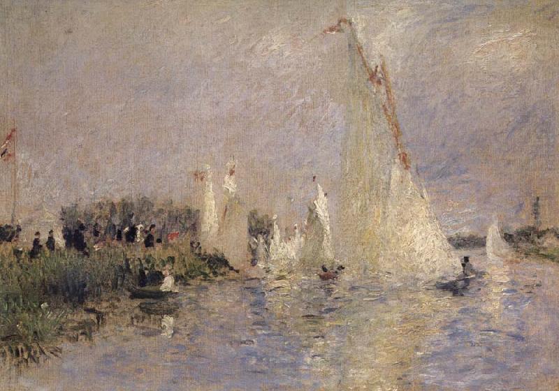 Pierre-Auguste Renoir Regates a Argenteuil oil painting picture